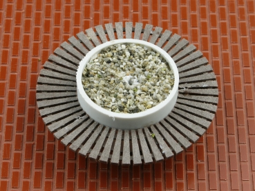 Waiting bench with plant container and tree, 1 piece